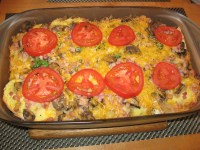 overnight scrambled egg bake