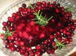 jellied cranberry sauce with fuji&nbsp;apple