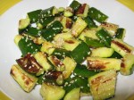 roast zucchini with toasted sesame seeds&nbsp;001