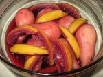 whole poached pears