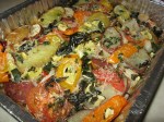 melange of oven baked&nbsp;veggies