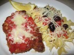 Pork Parmigiana platted
