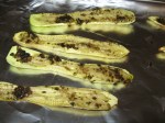 zucchini ready to be roasted