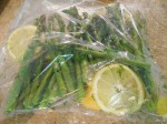 asparagus marinating